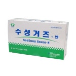 수성메디칼(수성위생재료) 접은거즈 2x2x8p 5cmx5cmx8겹 200매입 : 우리메디 WOORIMEDI