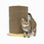 [리필가능] 마루캣 초대형 고양이 수직 스크래쳐 우드 코너형 본품, 100cm : 무릎냥이 동동이네