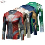 주짓수 래쉬가드 MMA 여성 복싱 레쉬가드 긴팔 티셔츠 체육관 스포츠 무에타이 셔츠 킥복싱 파이팅 탑 : 세븐드림