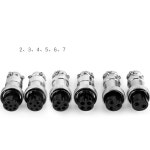 교환부품 GX20 GX12 GX16 항공 코어 에어 플러그 소켓 2 3 4 5 6 7 8 9 10 12 14/15 핀 버트 배선 케이블 전원 커넥터 원형 : 더알마켓