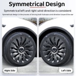 휠캡 휠너트 테슬라 모델 Y 용 허브 캡 성능 풀 림 커버 자동차 교체 액세서리 19 인치 4 개 : 더알마켓