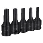 렌치교체 임페리얼 사이즈 육각 비트 소켓 렌치 어댑터 5/32 3/16 7/32 1/4 9/32 5/16 3/8 CR-MO 임팩트 스크루 드라이버 수공구 인치 1PC... 