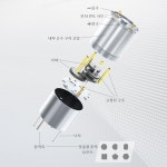 전동개폐기 JGB37-3530 DC 기어 모터 올 메탈 박스 고토크 편심 샤프트 기어드 12 V 24V 37mm 4RPM-1600 RPM : 더알마켓