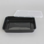 KH-B400(흑색)SET 일회용 다용도용기 반찬 샐러드 배달 포장용기 500세트 : 삼부팩