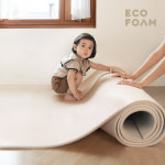 에코폼 층간소음 셀프시공 아기 거실 롤매트 110x100x1.5cm 매트핏 베이지스캐터 : 에코폼