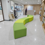 HN-141원형스툴 물결스툴 방염의자 초등학교 중학교 고등학교 도서관 복도 로비 : 해늘퍼니처