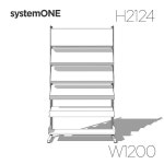 [시스템ONE] 진열대 북카페 경사선반단독 W1200 H2124 (L스탠드(독립형)) : 펀잇쳐스Fun-it-Urs