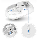 휴대용 사무용 슬림 무소음 USB 노트북 PC 무선 마우스 : 주식회사지엔이테크