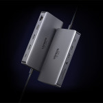 유그린 8K MST C타입 멀티 허브 듀얼 HDMI 도킹 스테이션 레보독 프로 11in1 CM681 : 유그린샵