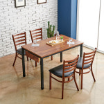 4인용 고기집식탁 카페탁자 카페 사각테이블 원목테이블상판 1000 : 리퍼스