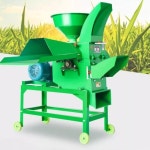 잔가지파쇄기  건초 절단기 분쇄 및 반죽 기계 전기 옥수수 짚 돼지 잔디 가정용 절단 사육 가축 양 : 엄여사