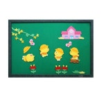 병아리 학교 신학기 환경판 펠트세트 봄 교실 게시판 어린이집 유치원 학교 교회 도서관 복지시설 꾸미기 소품 : 비젼코리아