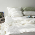 오가닉코튼 천연염색 피그먼트 누빔 이불 패드 매트리스 고정밴드 침대패드 라지킹 이스턴킹 : 보드라움 Bodraum