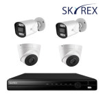 스카이렉스 CCTV 자가설치 세트 4채널 500만화소 실내 2 실외 2 상품 감시카메라 : 현대시큐리티 도매 cctv