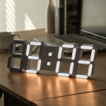 국산 플라이토 GPS 전파수신 LED 벽시계 개업 선물 사무실 거실 디지털 전자 38cm : 지성아이엔씨