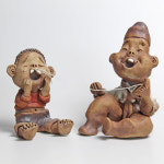 이빨 도자기인형 토우 토기인형 흙인형 : 바른사발