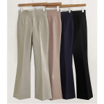 여성 봄 가을 미라클 밴딩 부츠컷 슬랙스 정장 바지 팬츠 H4624 : 투엠케이