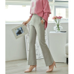 여성 봄 가을 미라클 밴딩 부츠컷 슬랙스 정장 바지 팬츠 H4624 : 투엠케이