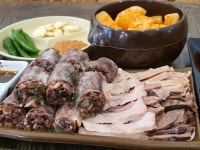 2인분 1000g 30년 전통 백년가게 평양 아바이 순대국밥 밀키트 수제 순대 캠핑 해장 : 평양아바이순대국밥
