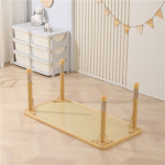 땅콩책상 초등학생책상 초등책상 저학년책상 마름모책상 유치원 단단한 나무 테이블과 의자 세 : 디자인콜렉트