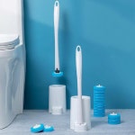 자주변기솔 사각변기솔 손잡이가 있는 일회용 화장실 부착변기솔 화장실변기청소솔 : NN9