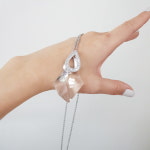 럭셔리 빅 크리스탈 큐빅 물방을 드롭 팬던트 롱목걸이 : 디어마이시크