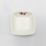 국산 그린 메라민 동백 깊은 사각 찬기 1호 G-0151 업소용 그릇 접시 G0151 : 온라인키친