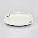 국산 그린 메라민 동백 사각 타원 4호 G-0314 업소용 멜라민 식기 접시 G0314 : 온라인키친