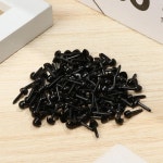 인형눈 테디 강아지 블랙 4.5x5.5mm 봉제 인형 눈 안전 삼각형 코 플러시 100 개/가방 액세서리 : 19팔팔마켓