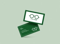 안경점 안경 안경원 명함 단면 양면 무코팅 소프트 250g 500매 재주문 : 탐디자인 탐프린트