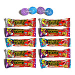 몬스터 스탬프 캔디 10봉 15g 40개 도장 사탕 할로윈 캠핑 여행 학교 소풍 초등학교 학원 교회 유치원 간식 군것질 문방구 매점 : 제이제이몰JJ