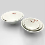 국산 그린 메라민 동백 V면기 중 G-0454 업소용 멜라민 국수 짬뽕 그릇 g0454 : 온라인키친