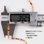 DIY 멀티 컬러 다이아몬드 유리 구슬 의류 팔찌 귀걸이 목걸이 소재 3x3.5mm H0644 : 할랑마켓