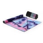 Yoga Towel for Yoga Mat, Non Slip Mat Cover for Hot Yoga, Washable Microfiber Light Weight (Purple-P : Gracious Looks