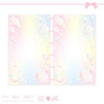 [펄리버튼] A6 머쉬룸빌리지 속지세트 : 슈가판타지