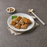 우리들식품 왕만두 9종 부대찌개 만두 잎새형, 450g, 1개 : 우리들식품