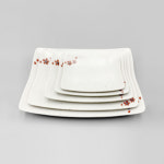 국산 그린 메라민 동백 직사각 접시 2호 G-0612 멜라민 김밥 초밥 그릇 g0612 : 온라인키친