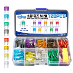자동차 휴즈 소형 미니 mini 120개 세트 퓨즈 10종 : 오아시스 유통