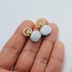 고양이펜던트 금속펜던트 경적 도금 블랙 마노면 패션펜던트 금속팬던트 : young몰