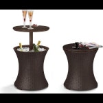 포장마차테이블 연탄테이블 야외 파티오 쿨러 테이블 포차테이블 야외용테이블세트 : 엔쵸이마켓