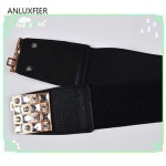 체인벨트 가죽끈벨트 H9871 여성 5cm 벨트 탄성 코트가죽벨트 여자가죽벨트 : young몰