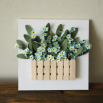 [페이퍼플라워 DIY 키트] 물망초 액자 만들기(만들기영상지원) : 에바크래프트샵