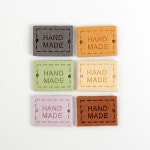 (B457) 미니 스웨이드 라벨 : 청송뜨개실