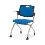 등받이 C100 학생 사출 접이식 편한 캐스터 팔유 회의용의자 : 뉴플러스퍼니처