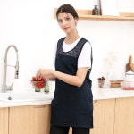 식당 앞치마 미용사 미용실 미술용 홀서빙 작업 네일샵 공방 원피스형 곤색(체크메쉬), F : 쿡션