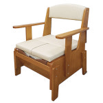 이동변기 국산원목 노인 이동식 좌변기 장기요양등급 복지용구 개폐가능 BFMB8 : 조은복지용구의료기