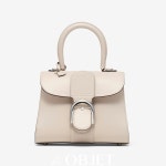 델보 브리앙 미니 토트백 숄더백 박스 카프 세사미 DELVAUX Brillant Mini Box Calf Sesame AA0406AAM085YPA : 드오브제