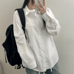 유니섹스 개강룩 이지 오버핏 데일리셔츠 : 루너프