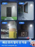 광 시뮬레이션 CCTV 벽등 인체감응 실외 가정용 조명 야외정원 도둑방지 가로등 : 메니가데