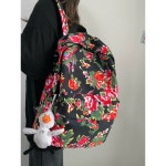 꽃무늬 백팩 대용량 책가방 데일리 가벼운 여행용가방 : 위드리브